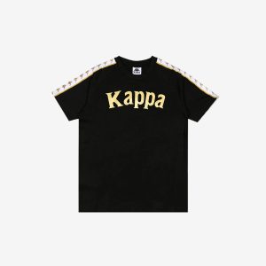 222 Banda Balima T-Shirt - Black Yellow Gold Rich White