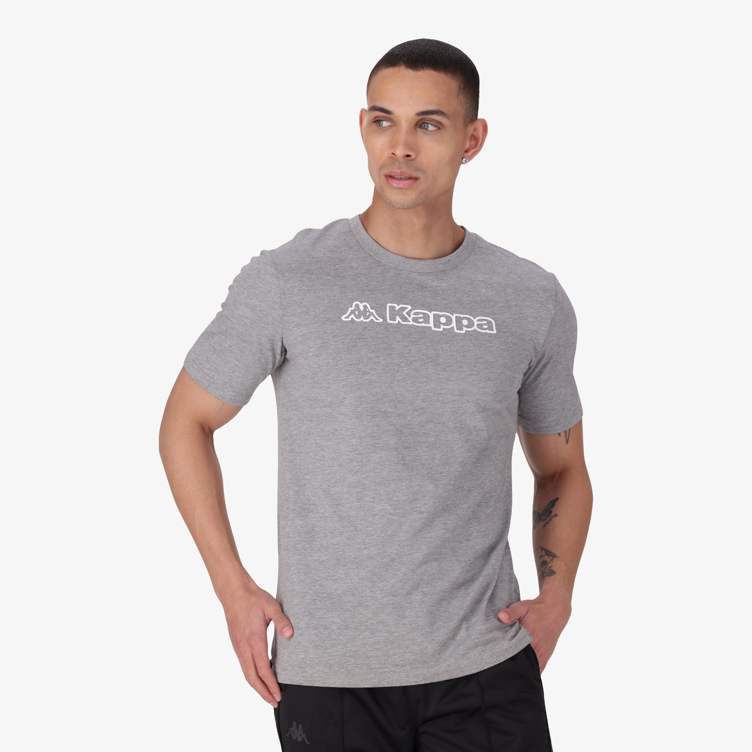 Logo Feddu T-Shirt - Grey Md Mel - Image 5